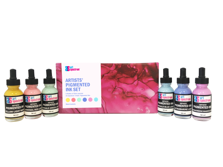 Art Spectrum® Pigmented Ink Set of 6 Opaque Lights Art Spectrum