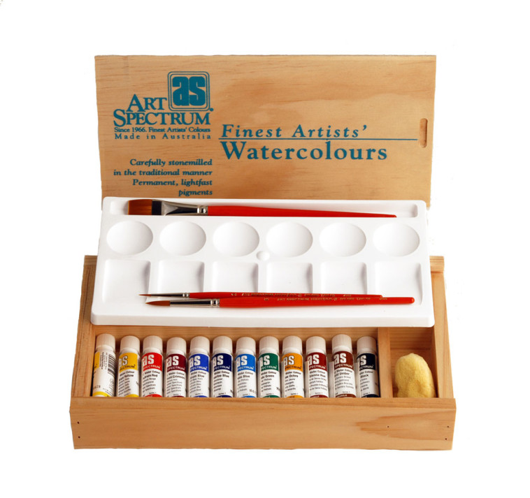 Art Spectrum® Artists’ Watercolour Wood Box Set Art Spectrum