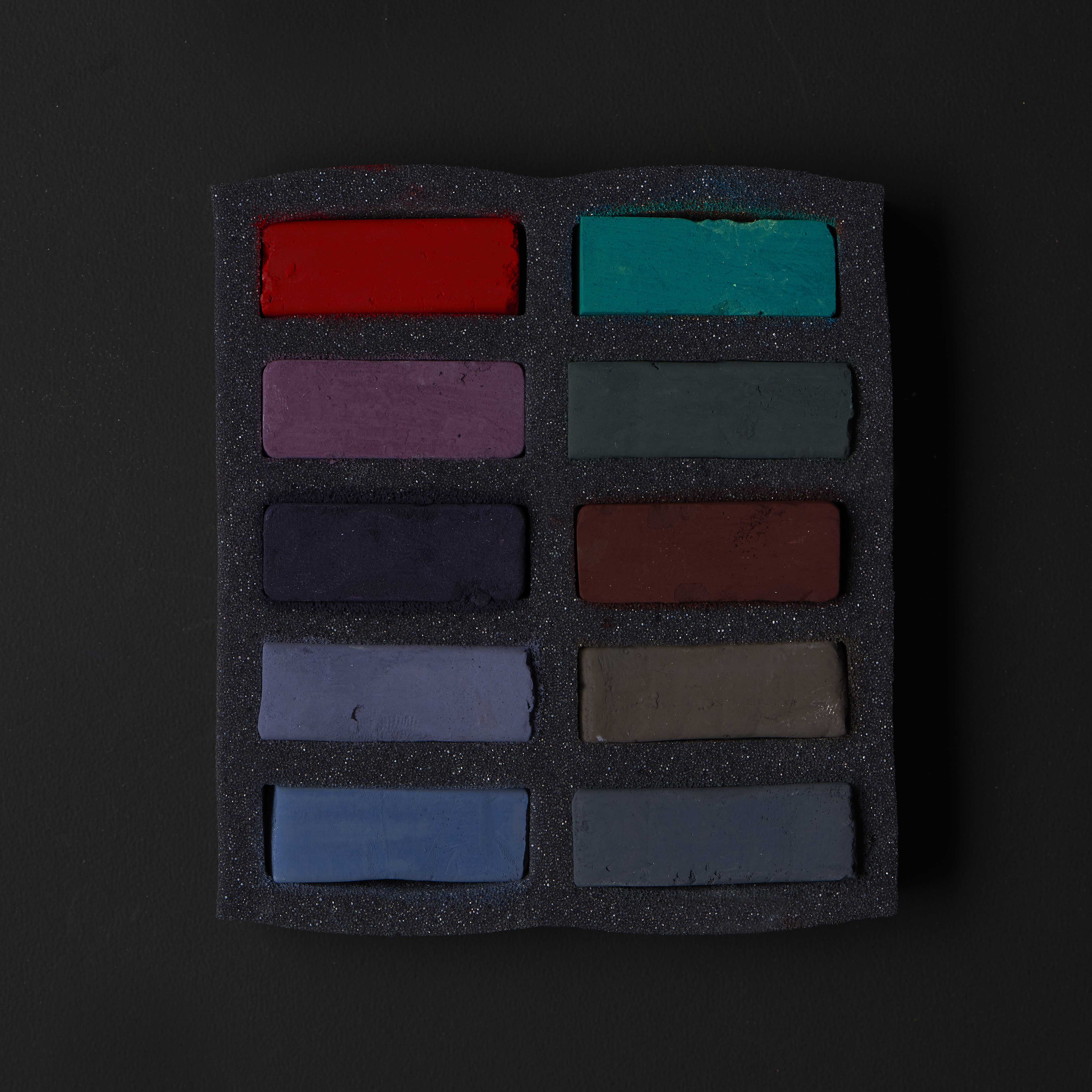 Darks AS Extra Soft Square Pastel Set of 10 Art Spectrum