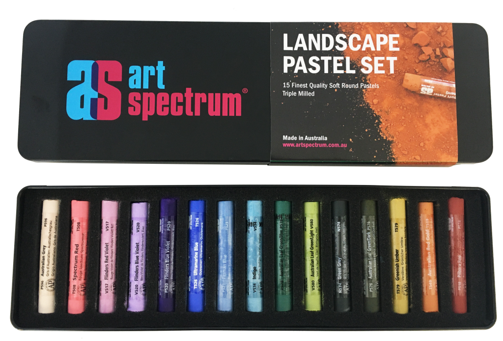 L15 Art Spectrum Round Pastel Set of 15 Landscape Art Spectrum